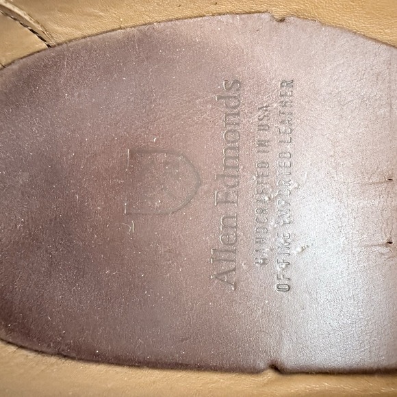 Allen Edmonds Cap-Toe Oxfords Men's 9D Walnut Brown Leather - Picture 12 of 13